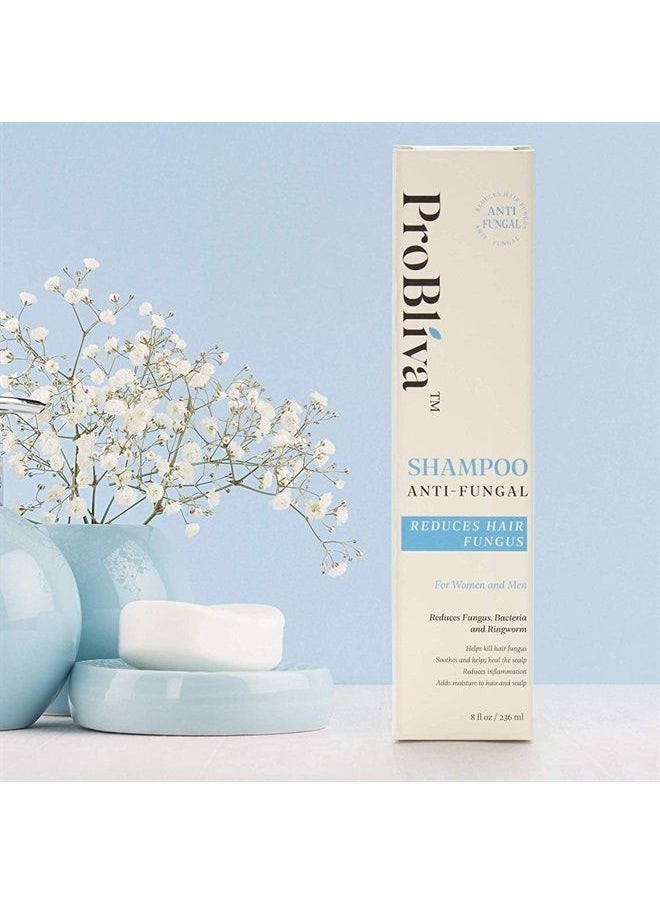 ProBliva - Fungus Shampoo, Psoriasis Shampoo, Itchy Scalp Shampoo for Hair & Scalp - for Men and Women - Help to Reduce Ringworm, Itchy Scalp - Contains Natural Ingredients Coconut Oil, Jojoba Oil, Emu - Image 1