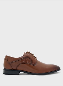 Robert Wood Ostritch Print Detail Formal Lace Ups  - Image 1