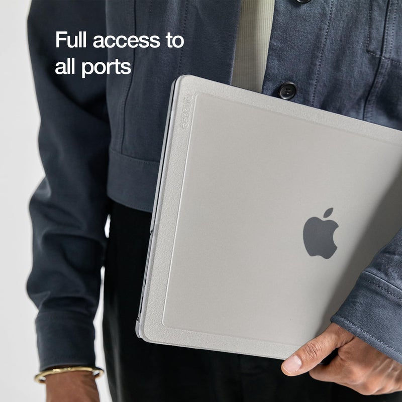 Incase Edge Hardshell with MakrolonÂ® - MacBook Air 15 inch Case - 2025, 2024, 2023, M4, M3, M2 - MacBook Case, Laptop Cover, Protective Hard Shell, Scratch Resistant, Lightweight - Clear - Image 4