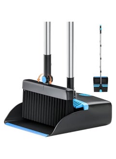 Dustpan and Brush Set Long Handled, 180 Rotating Sweeping Brush, 48" Stainless Steel Handle Broom with Comb Teeth for Indoor Outdoor Garden Home Room Kitchen Office Lobby (Blue) - pzsku/Z5FE4DA9694D6C008121AZ/45/_/1725336689/d240dab8-90a0-41e7-af0f-a8e47dcd6340