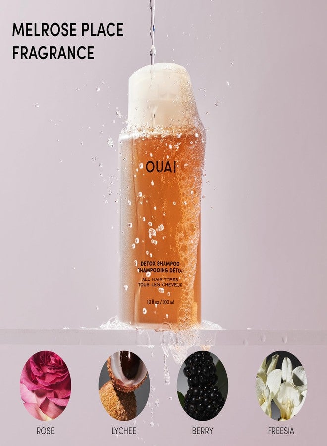 OUAI Detox Shampoo - Clarifying Shampoo for Build Up, Dirt, Oil, Product and Hard Water - Apple Cider Vinegar & Keratin for Clean, Refreshed Hair - Sulfate-Free Hair Care (16 oz) - Image 5