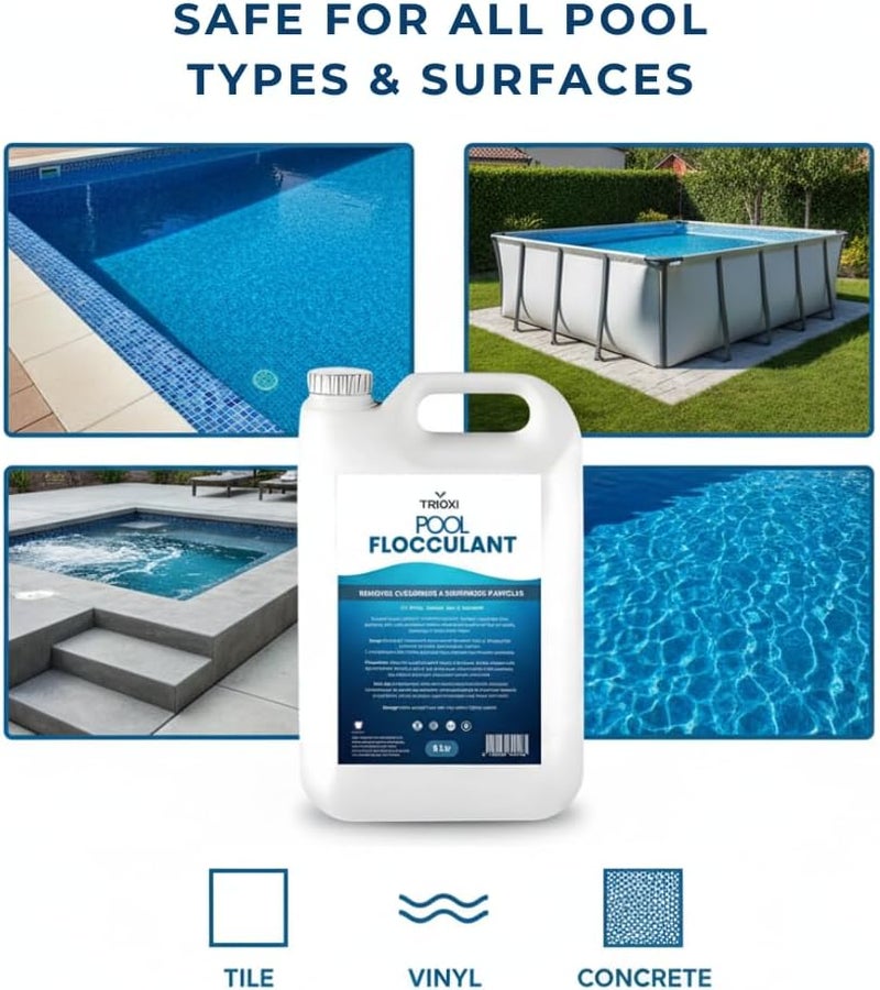 Trioxi Pool Flocculant - 5 Litre Water Clarifier - Image 4