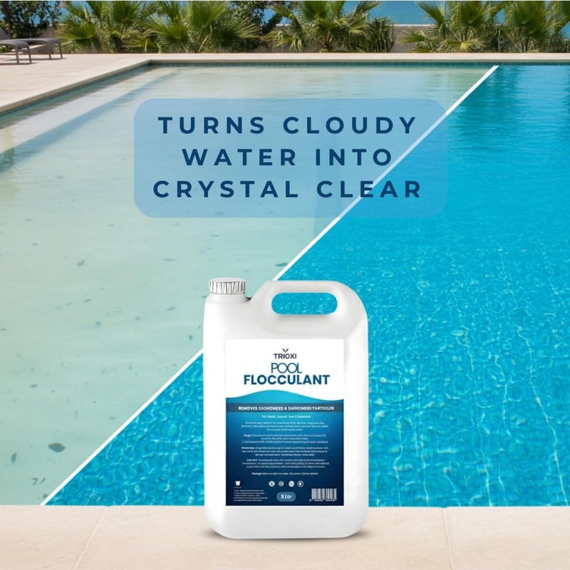 Trioxi Pool Flocculant - 5 Litre Water Clarifier - Image 2