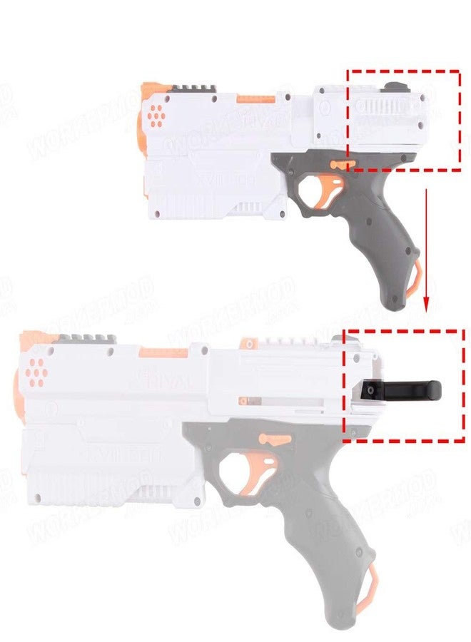 WORKER مقبض سحب خلفي بخمس كرات من نوع T-Pull من WORKER لبندقية Nerf Rival Phantom Corps Kronos XVIII-500 (أسود) - Image 4