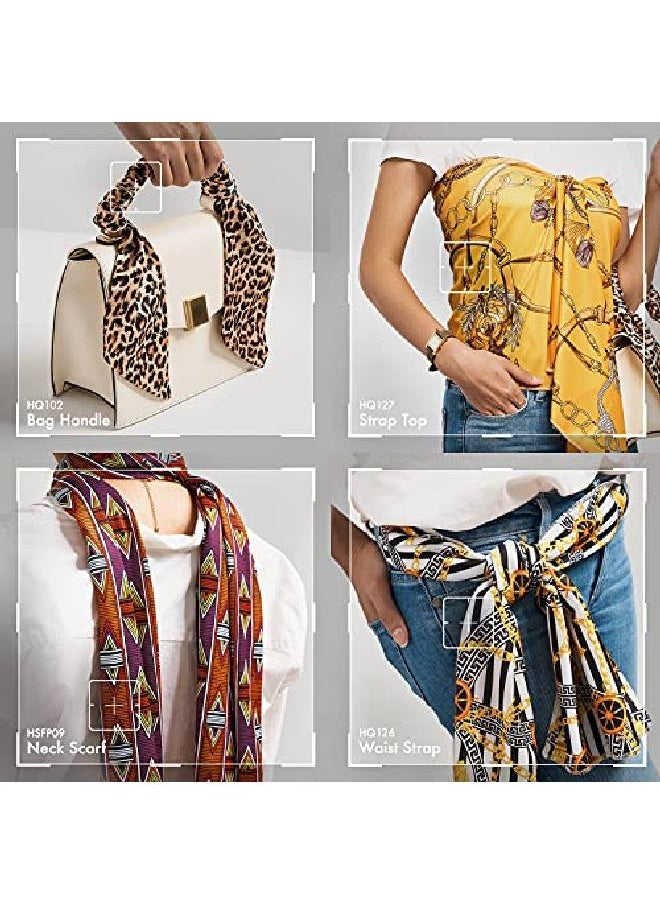 Red by Kiss Edge Laying Scarf Wrap For Hair Edge Silky Satin Scarf 4 Pack  - Image 5