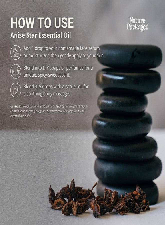 Nature Packaged Star Anise Essential Oil - Direct from Malagassi Essential Oils - Premium Star Anise Seed Oil for Aromatherapy, Diffuser, Candle, Soap, Skin and Hair 15ml - Image 4
