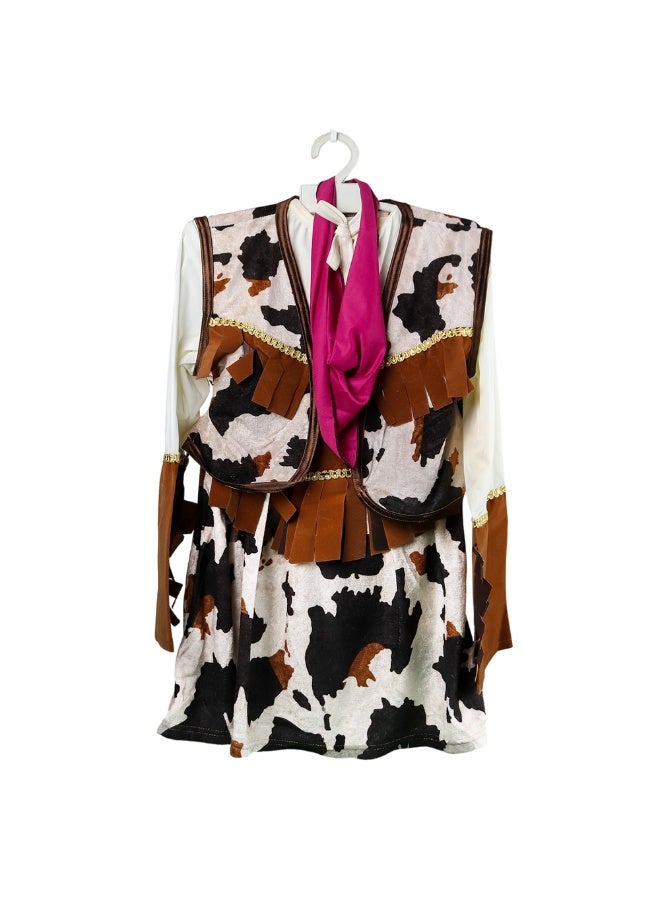 Cow Girl Costume - Medium - El Malika Costumes - 9425