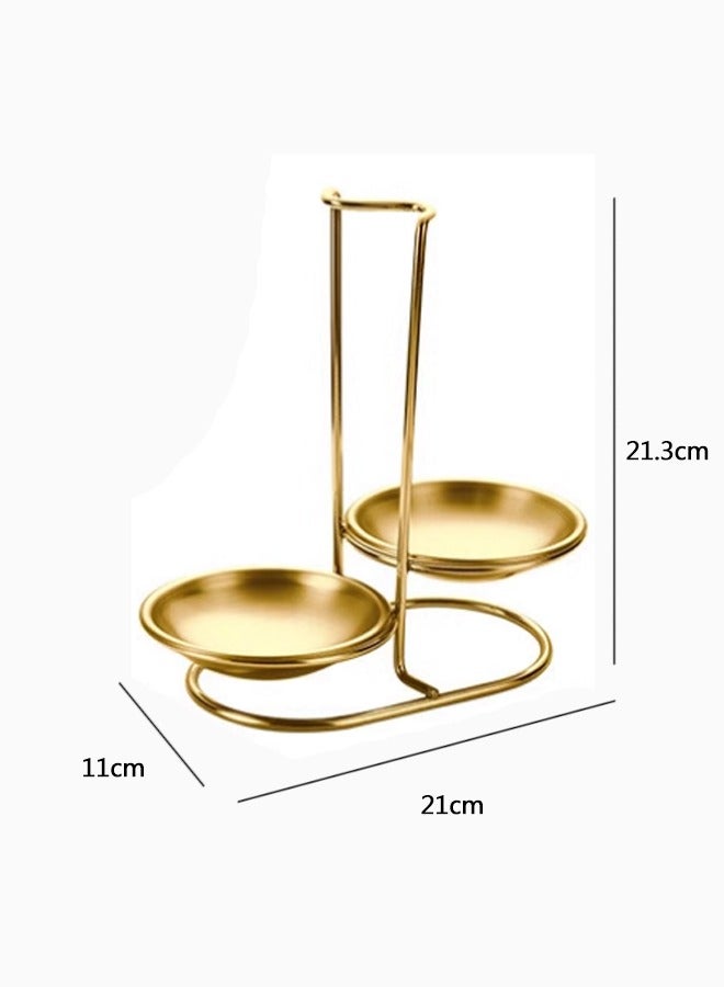 مورلايف مغارف حساء عمودية من الستانلس ستيل، حامل معالق مزدوجة، حامل ادوات الطبخ، مسند ملاعق للموقد والمعالق والمغرفة - Image 5