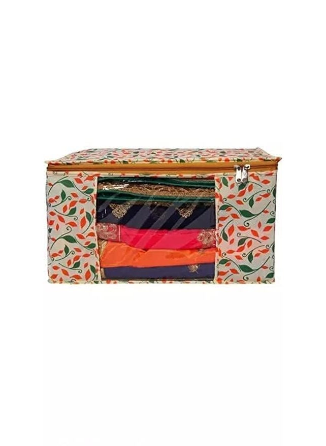 AARON INC AARON INC Saree Cover With ZipStorage Bag for ClothesSaree Packing Covers For WeddingOrganizer Wardrobe Lehenga BagPack of 6  - Image 3