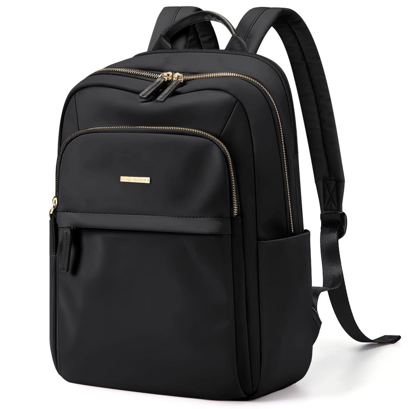 GOLF QUALITY Laptop Backpack for Women Travel Work Commute Casual Daypack Backpack Purse Computer Bags Fit 14 Inch Notebook (Black) - Image 1