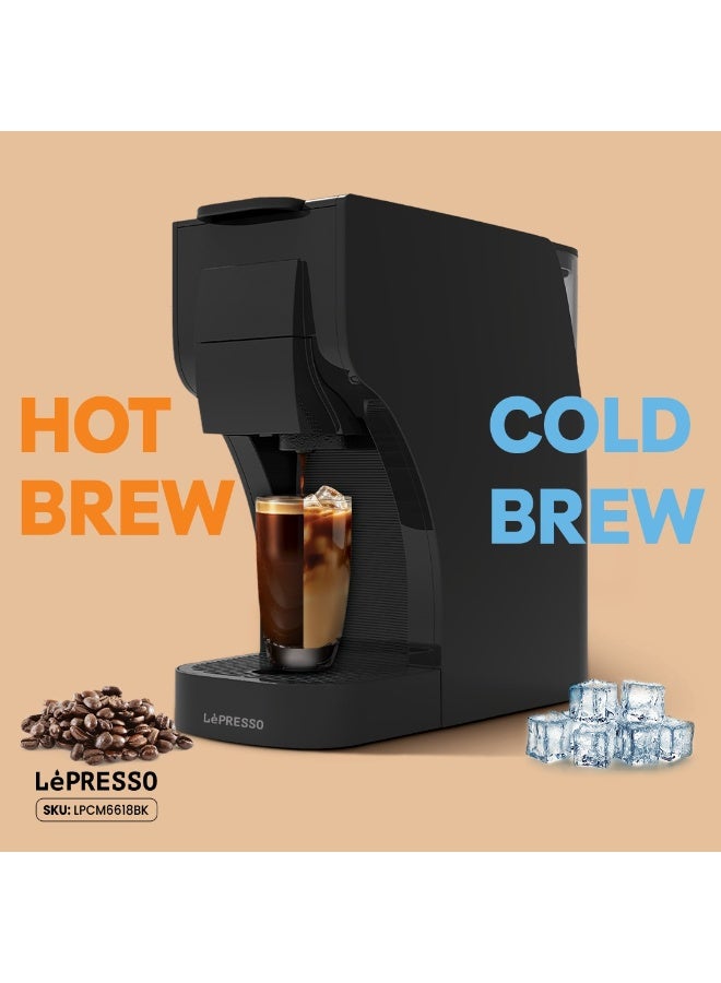 ليبرسو ماكينة قهوة تريزا متعددة الكبسولات مع خزان مياه سعة 1 لتر وإيقاف تلقائي 1350 واط / ضغط مضخة 20 بر / ماكينة قهوة كبسولات / ماكينة قهوة - أبيض - Image 5