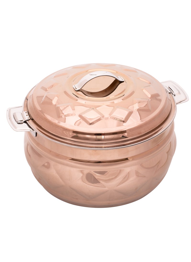 ZOLTEN Stainless Steel New Diamond Hotpot 3.5 Liters Rose Gold Colour  - Image 1