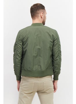 Alpha Industries Men Solid Bomber Jacket, Olive  - Image 2