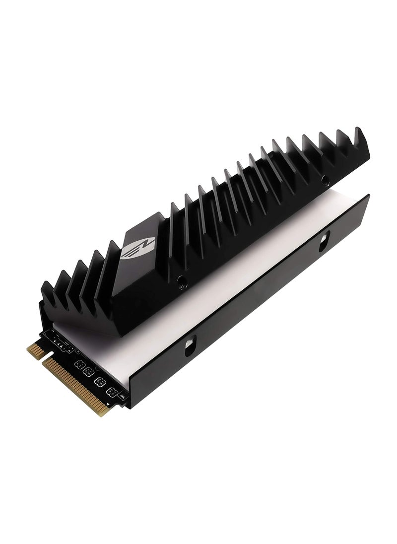 EZDIY-FAB EZDIY-FAB M.2 SSD heatsink 2280, Double-Sided Heat Sink, High Performance SSD Radiator for PC / PS5 for PCIE NVME M.2 SSD or SATA M.2 SSD- Black  - Image 3