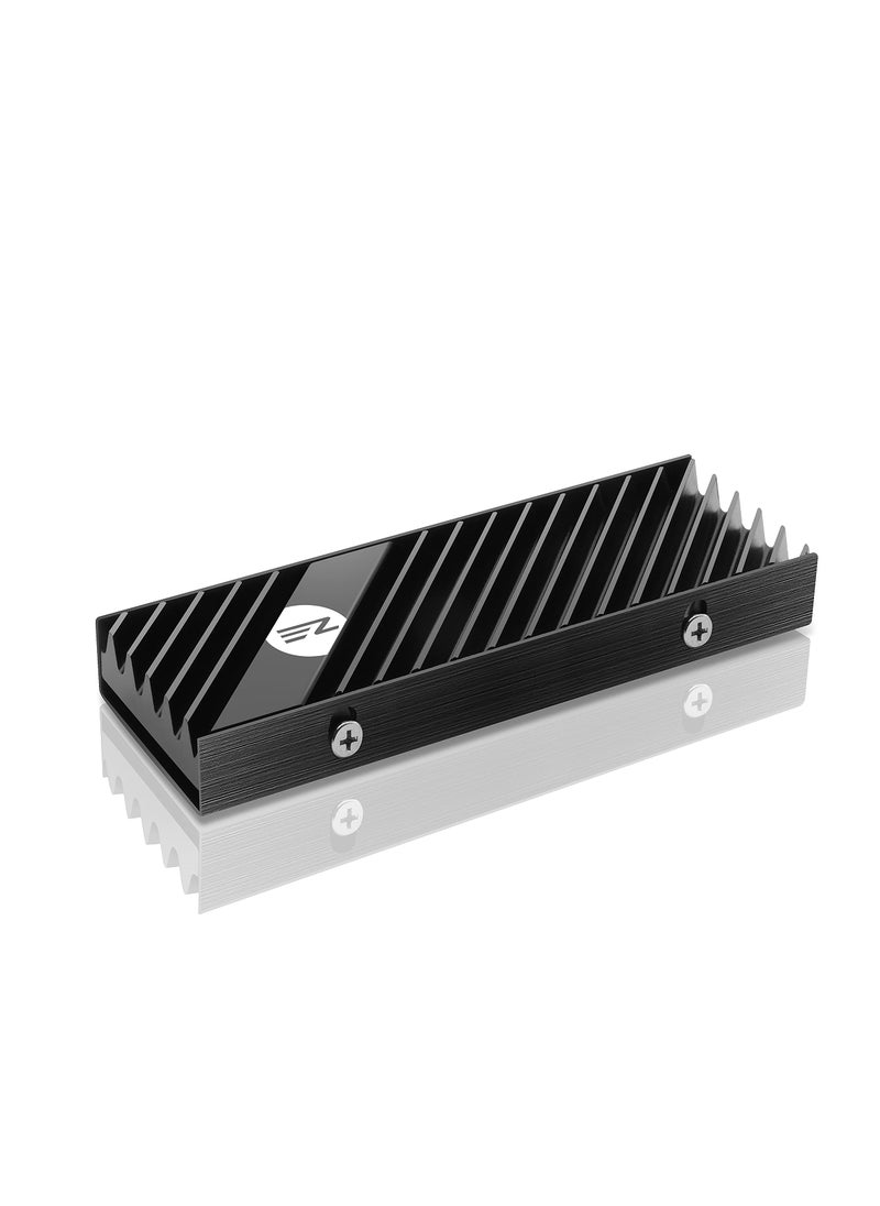 EZDIY-FAB EZDIY-FAB M.2 SSD heatsink 2280, Double-Sided Heat Sink, High Performance SSD Radiator for PC / PS5 for PCIE NVME M.2 SSD or SATA M.2 SSD- Black  - Image 1