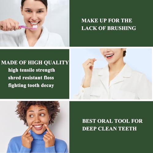 LIAMOSS Portable Dental Floss Picks 2 Case-Professional No Shred Floss Sticks-Perfect for Travel Clean Teeth Tools-Ultra Small Portable Palm Sized Floss Organized - Image 4