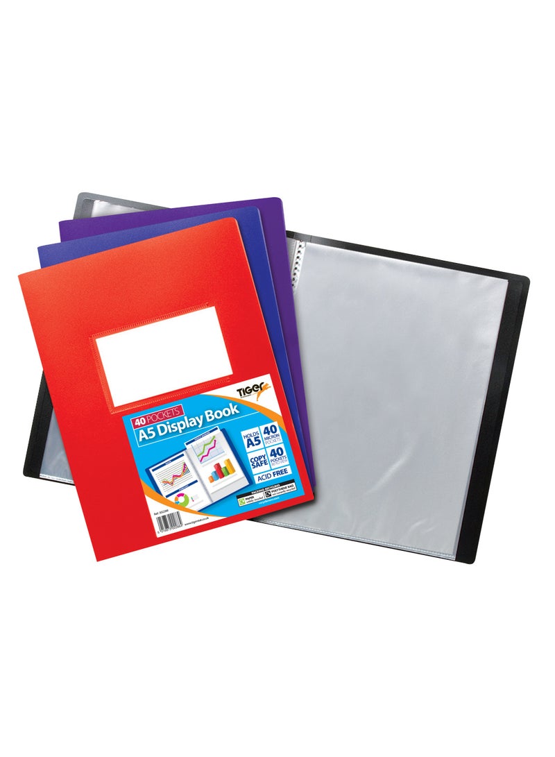 TIGER A5 40 pkt Flexi Display Book Asstd 100% Recycled - Image 1