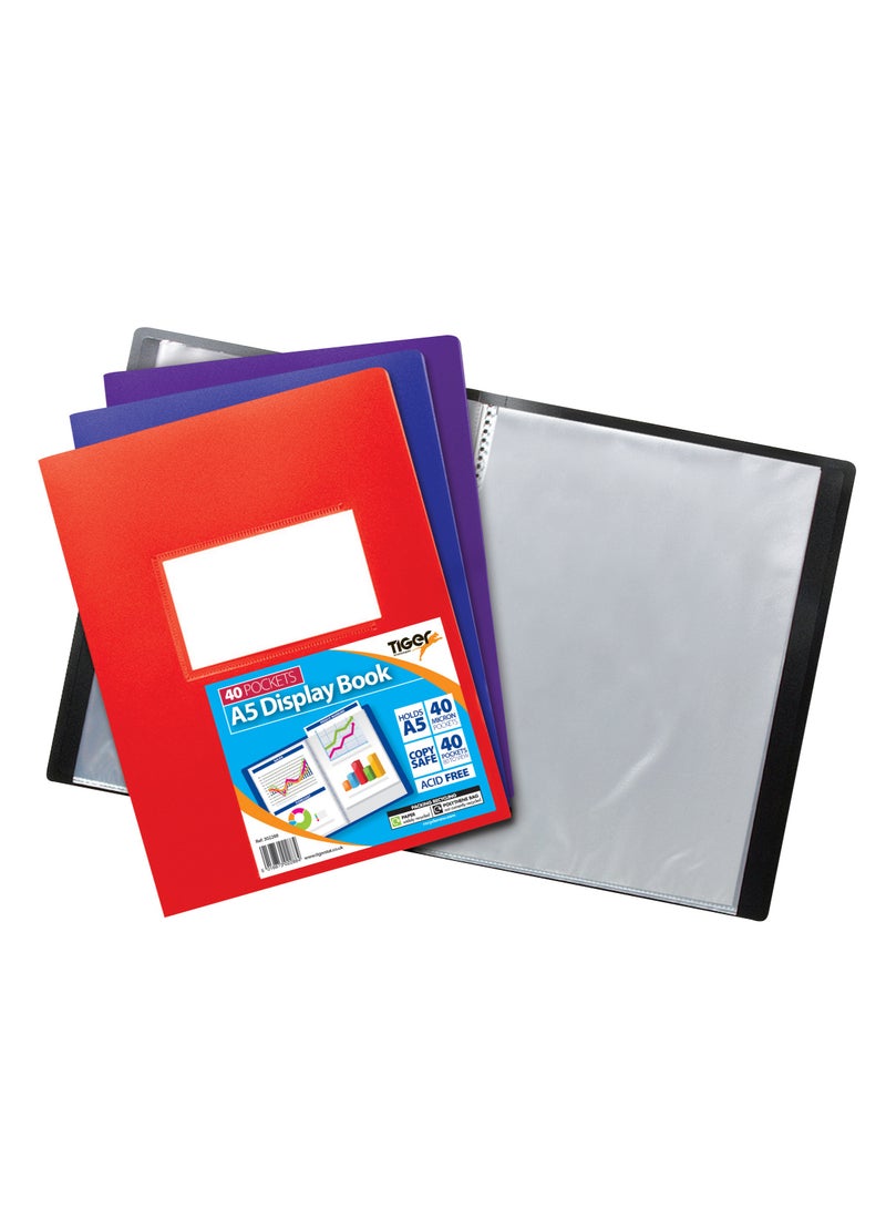 TIGER A5 40 pkt Flexi Display Book Asstd 100% Recycled - Image 2