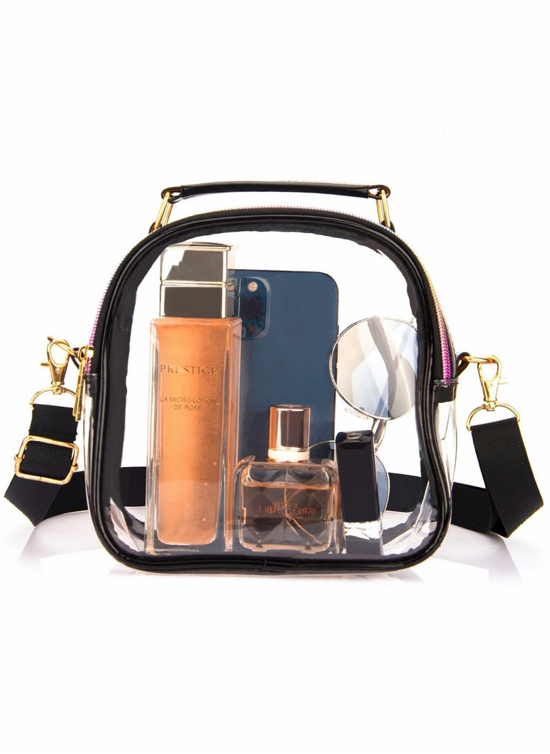 Excefore Clear Purse for Women Stadium, Clear Crossbody Bag Clear Tote Bags for Stadium  - Image 1