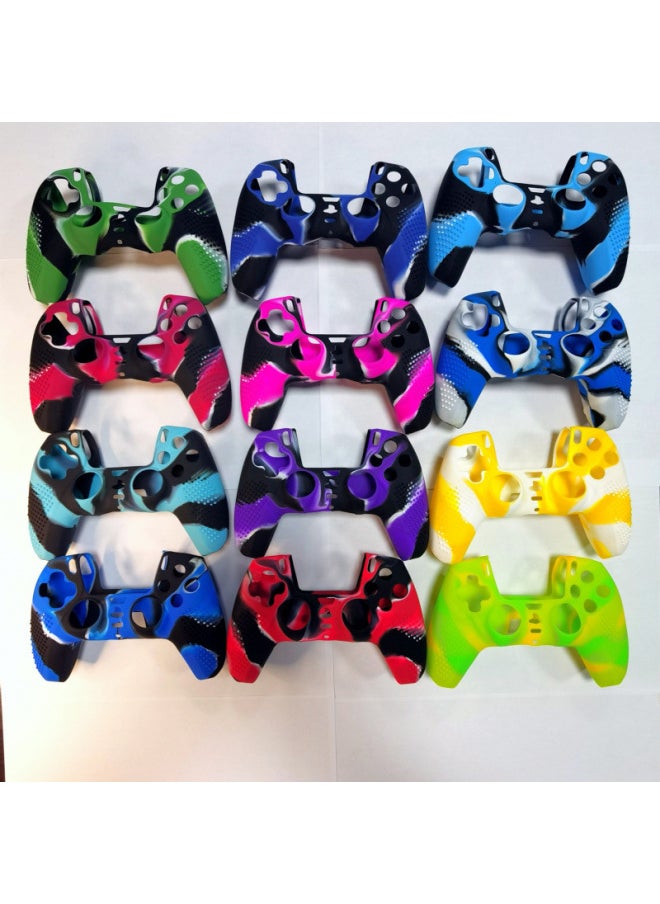 Generic - Suitable For Black Myth Wukong PS5 Game Handle Silicone Protective Cover With Non-slip Point Pure Mixed Color Camouflage Wireless-Product Color:Ps5 With Anti-slip Point Solid Color Mixed Color Camouflage-Model:9 - Image 1