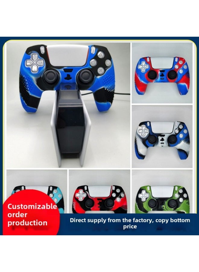 Generic - Suitable For Black Myth Wukong PS5 Game Handle Silicone Protective Cover With Non-slip Point Pure Mixed Color Camouflage Wireless-Product Color:Ps5 With Anti-slip Point Solid Color Mixed Color Camouflage-Model:9 - Image 1
