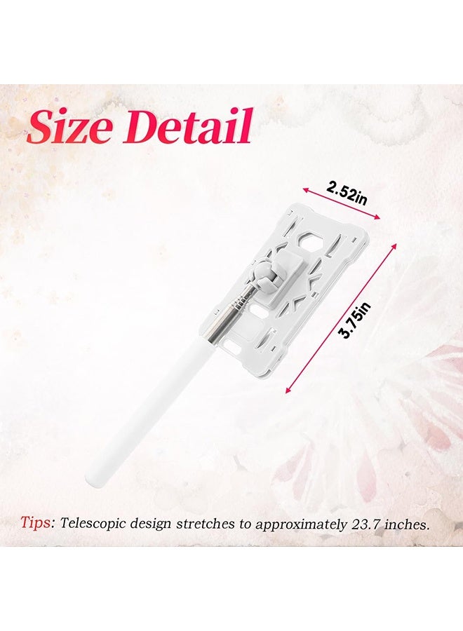 اتش واي حامل بطاقات تلسكوبي قابل للتمديد 2 قطعة، حامل بطاقات عملي لتوسيع الدفع وحامل شارة للسيارة والمركبة، حامل شارة ثقيل - Image 2