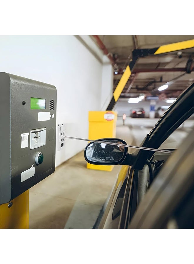 اتش واي حامل بطاقات تلسكوبي قابل للتمديد 2 قطعة، حامل بطاقات عملي لتوسيع الدفع وحامل شارة للسيارة والمركبة، حامل شارة ثقيل - Image 5