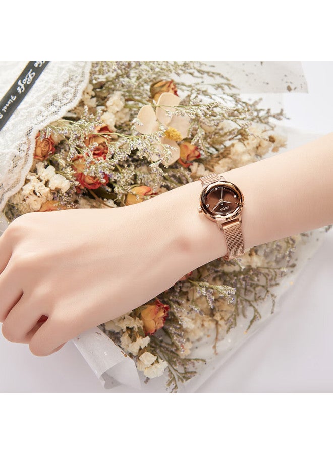 Julius Women'S Watch, Valentine'S Day Birthday Gift For Girlfriend, Student Quartz Ladies Watch, Rose Gold Dial Ybja-917D - Image 3