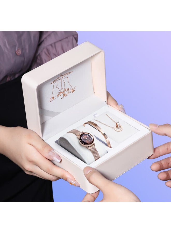Julius Women'S Watch, Valentine'S Day Birthday Gift For Girlfriend, Student Quartz Ladies Watch, Rose Gold Dial Ybja-917D - Image 1