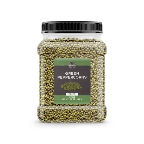 Birch & Meadow 1.25 lb of Green Peppercorns, Fresh & Mild Flavor, Whole & Dried - Image 1