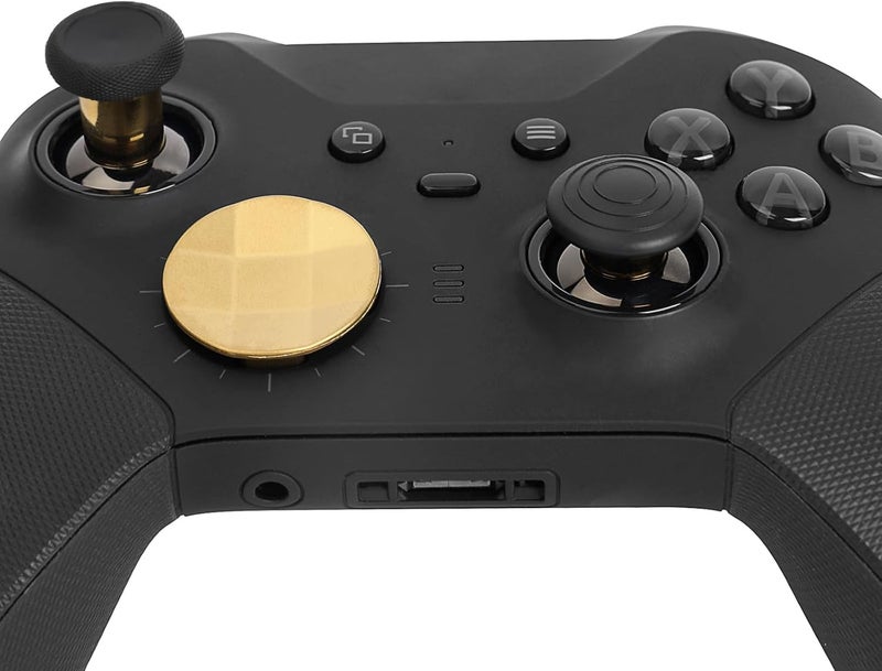 CometSouth 13 in 1 Metal Thumbsticks for Xbox One Elite Series 2, Elite Series 2 Controller Accessory Parts, Gaming Accessory Replacement, Metal Mod 6 Swap Joystick, 4 Paddles, 2 D-Pads, 1 Tool (Plating Gold) - Image 3