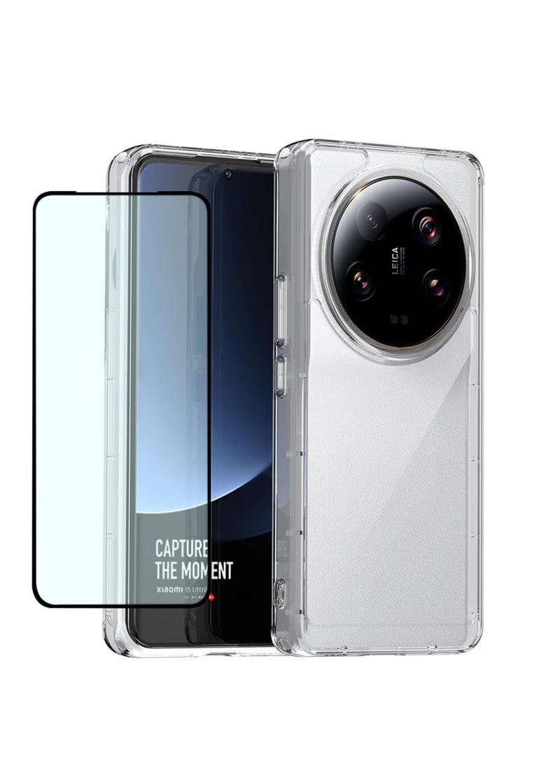 SYOSI Case for Xiaomi 13 Ultra Case, Transparent Phone Case with HD Screen Protector, Scratch-resistant Phone Shell, Full Protection Smartphone Case,Fit for Xiaomi 13 Ultra Accessory - Image 1