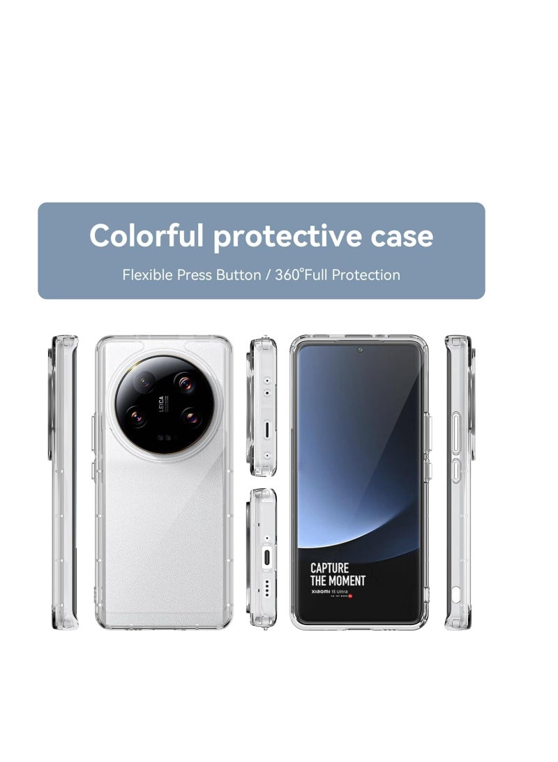 SYOSI Case for Xiaomi 13 Ultra Case, Transparent Phone Case with HD Screen Protector, Scratch-resistant Phone Shell, Full Protection Smartphone Case,Fit for Xiaomi 13 Ultra Accessory - Image 4