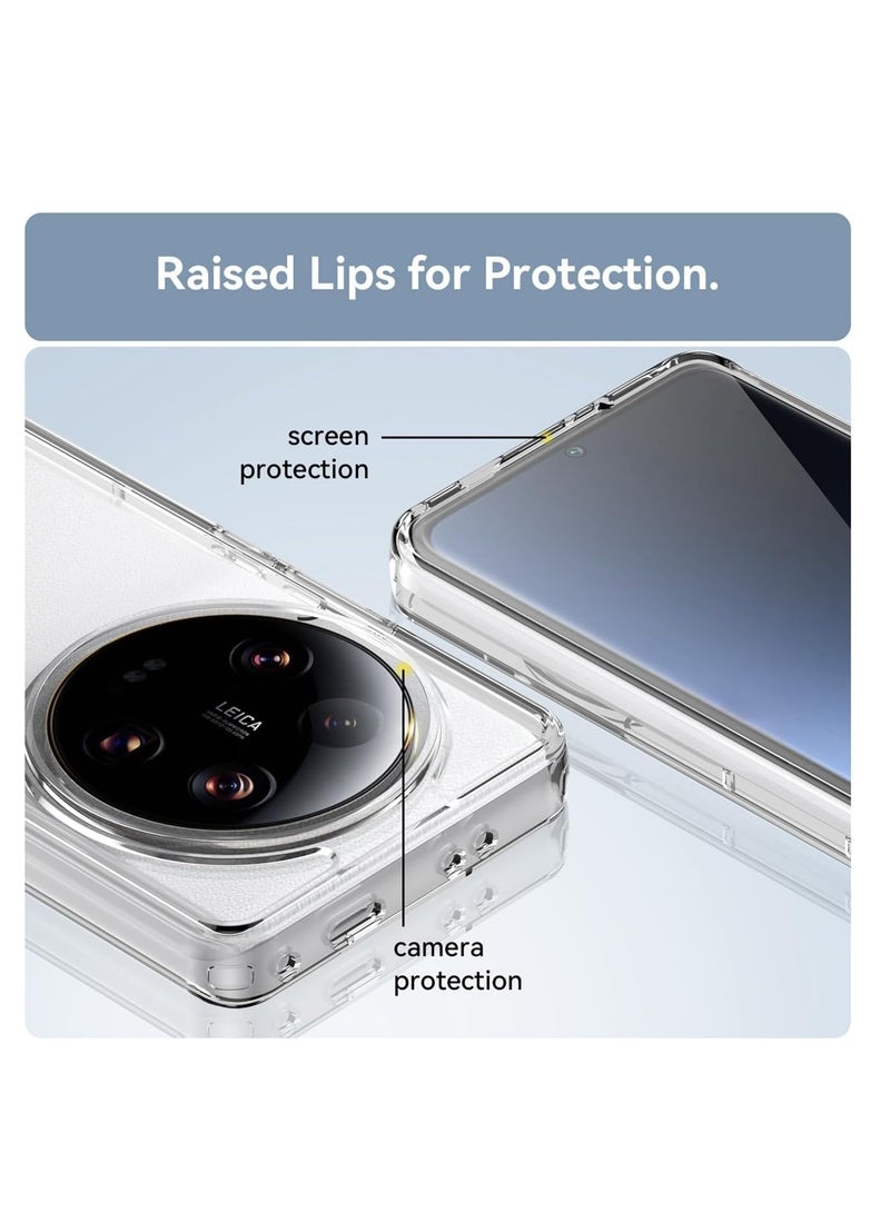 SYOSI Case for Xiaomi 13 Ultra Case, Transparent Phone Case with HD Screen Protector, Scratch-resistant Phone Shell, Full Protection Smartphone Case,Fit for Xiaomi 13 Ultra Accessory - Image 2