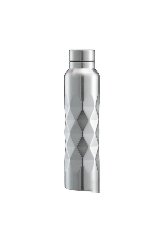 yongsheng 2-Piece Single-Wall Water Bottle Set Silver， Leak Proof Metal Water Bottle Great for Home, Travel, Picnic and Office  - Image 1
