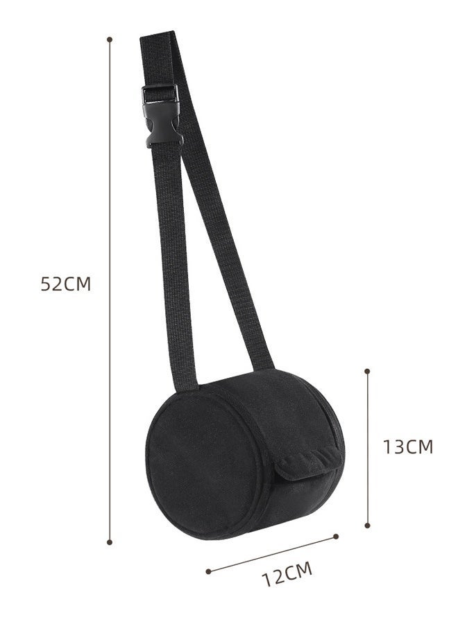 skisopet Hanging Car Tissue Holder,Round Cylinder Car Tissue Bag,Car Headrest Tissue Holder,Car Tissue Box Cover Hanging Type,Car Tissue Box Holder,Seat Side Hanging Tissue Dispenser,Toilet Paper Holder,for Camping, Bathroom,Car Travel, With Zippered Cover And Hanging Strap - Image 2