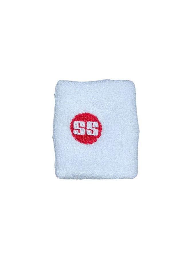 SS Cricket Wrist Band 3 inch - White Sweatband for Match Play, Practice & Training - Image 1