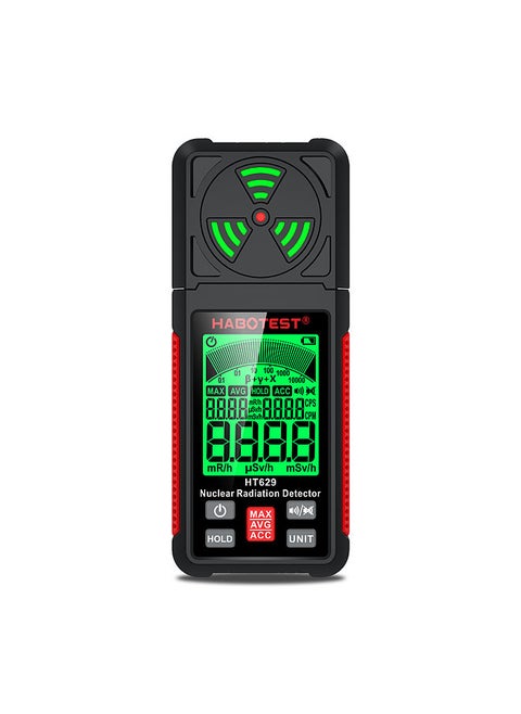 HT629 Nuclear Radiation Detector Geiger Counter X-ray Y-ray β-ray Detector LCD Display Marble Radioactivity Tester Personal Dosimeter