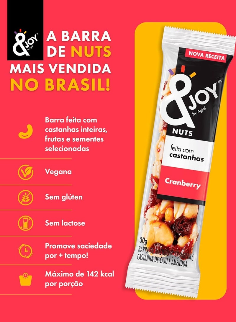 Enjoy snacks Enjoy Nuts Bar Cranberry (Pack of 12) - Image 5