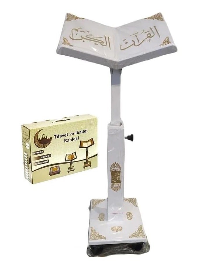 REBENUO Holy Quran holder Turkish wood decorated large size white - Image 3