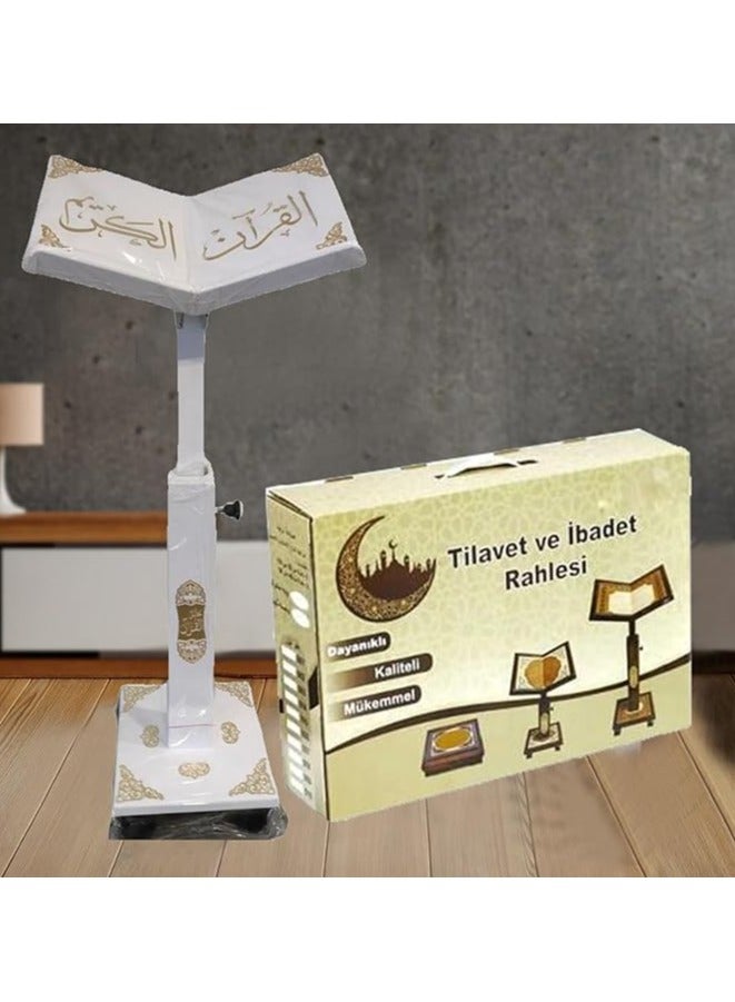 REBENUO Holy Quran holder Turkish wood decorated large size white - Image 5