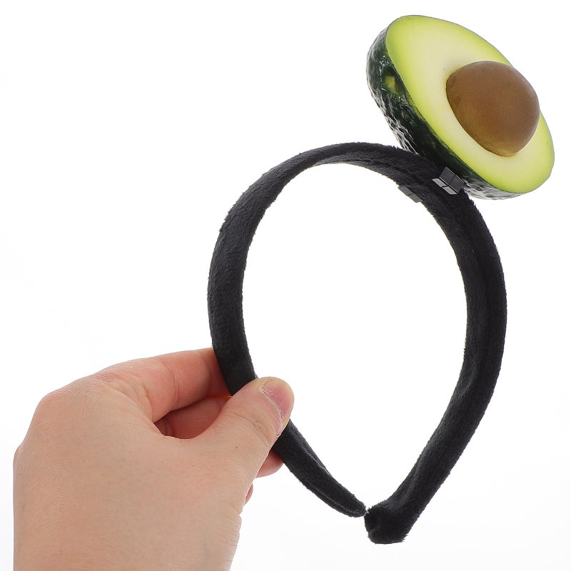 Cute Avocado Headband Fruit Hair Hoop Hairband Realistic Avocado Boppers Party Headdress For Kids Women Girls Hair Accessories - Image 2