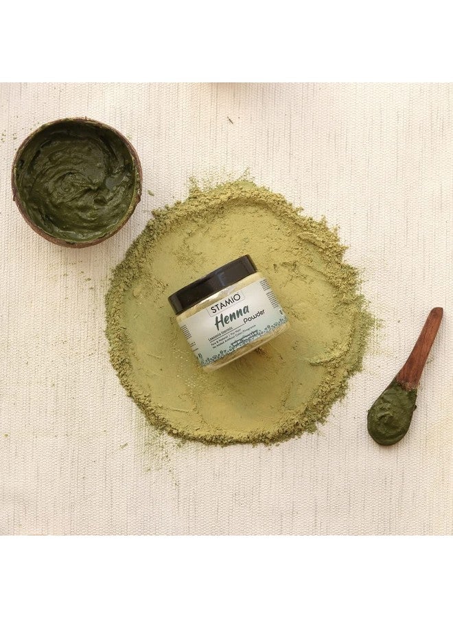 STAMIO Henna Powder For Hair Colour 100 Gm | Triple-Sifted & Microfine | Pure Natural Lawsonia Inermis | Suitable For All Hair Types Men & Women | In Jar - Image 4
