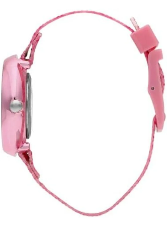 Lee Cooper Lee Cooper Unisex PC21S Movement Watch, Multi Function Display and Textile Strap - LC.K.3.088, Pink