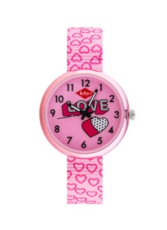 Lee Cooper Unisex PC21S Movement Watch, Multi Function Display and Textile Strap - LC.K.3.088, Pink