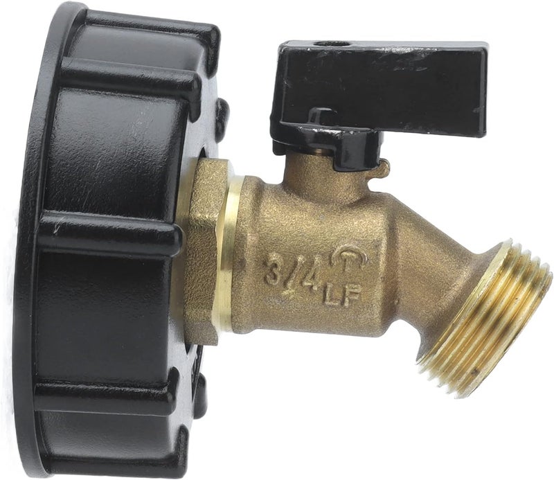 Focket Brass Faucet Valve IBC Tote Adapter for Easy Opening and Closing of UK IBC Containers - Image 1