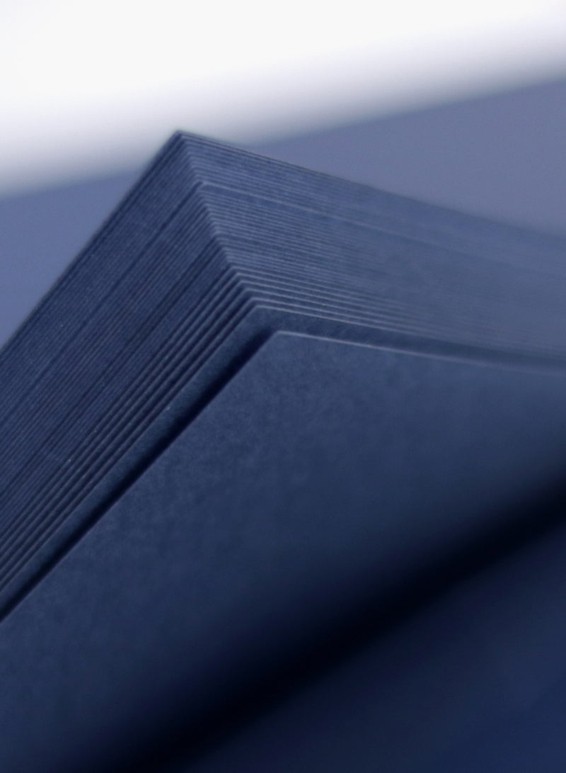 firstnock Navy Blue Colored Paper A4 20 Sheets 250 GSM Thick Navy Blue Paper for School Assignment Work Office Work Invitation Card wedding card business card craft making cardstock Dark Blue Paper - Image 2