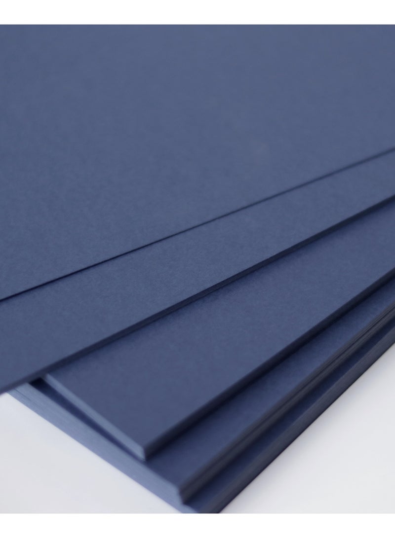 firstnock Navy Blue Colored Paper A4 20 Sheets 250 GSM Thick Navy Blue Paper for School Assignment Work Office Work Invitation Card wedding card business card craft making cardstock Dark Blue Paper - Image 1