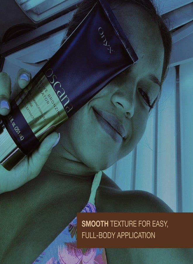 Onyx Toscana Bronzing Accelerator Lotion for Tanning Beds - DHA and Erythrulose Indoor Tanning Bed Bronzer - Dark Tan Bronzer with Tyrosine | Argan and Avocado Oil Body Lotion | 8.5 Fl Oz - Image 4