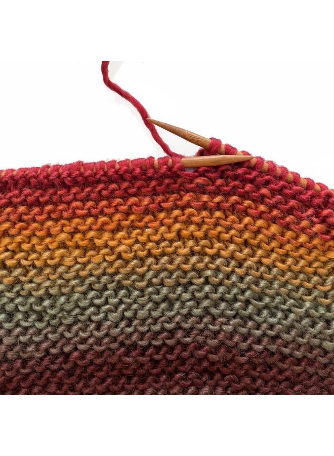 Lion Brand Yarn Landscapes Yarn, Multicolor Yarn for Knitting, Crocheting Yarn, Mountain Range, Blue, Brown, 441 Foot (Pack of 1) - Image 4